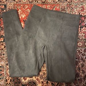 Spanx Brown Faux Suede Leggings